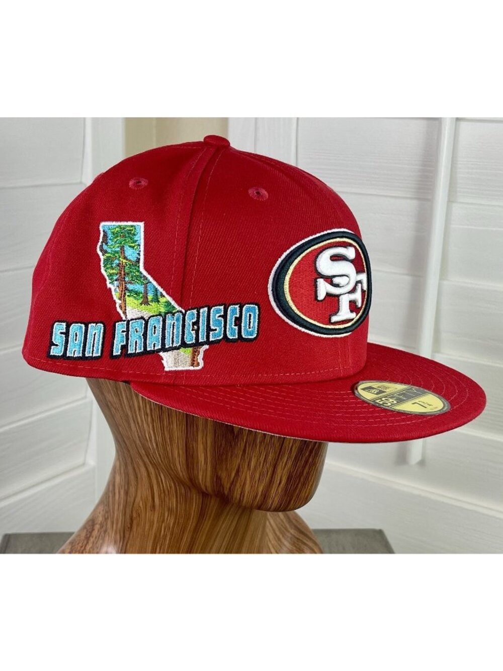 New Era 59Fifty NFL San Francisco 49ers Stateview Fitted Hat Size 7 3/4 - New
